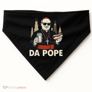 Da Pope From America Chicago Pope Leo XIV USA-Made Doggie Bandana
