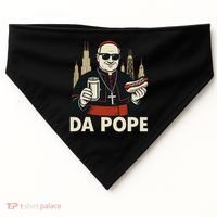 Da Pope From America Chicago Pope Leo XIV USA-Made Doggie Bandana thumb 0
