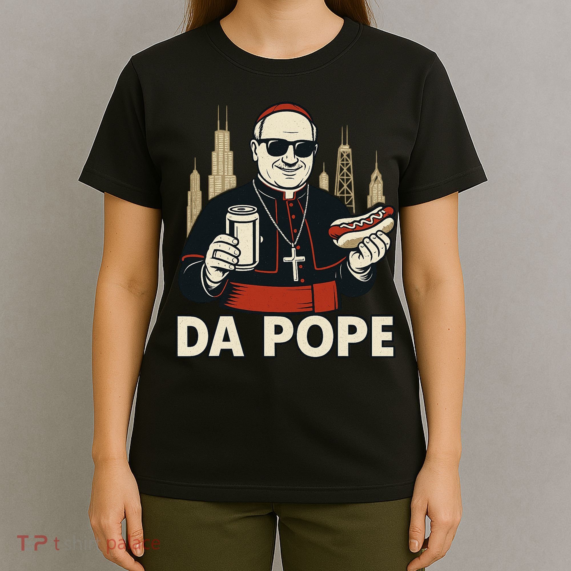 Da Pope From America Chicago Pope Leo XIV T-Shirt
