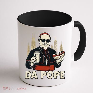 Da Pope From America Chicago Pope Leo XIV Coffee Mug back
