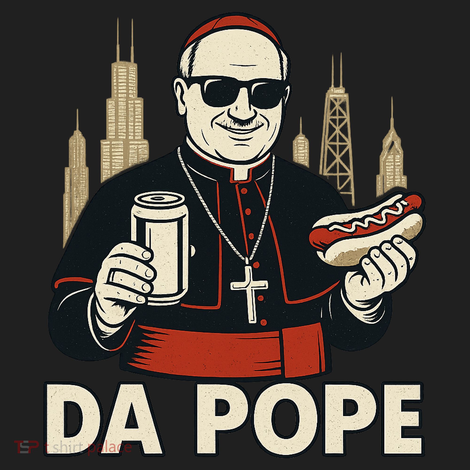 Da Pope From America Chicago Pope Leo XIV Beanie