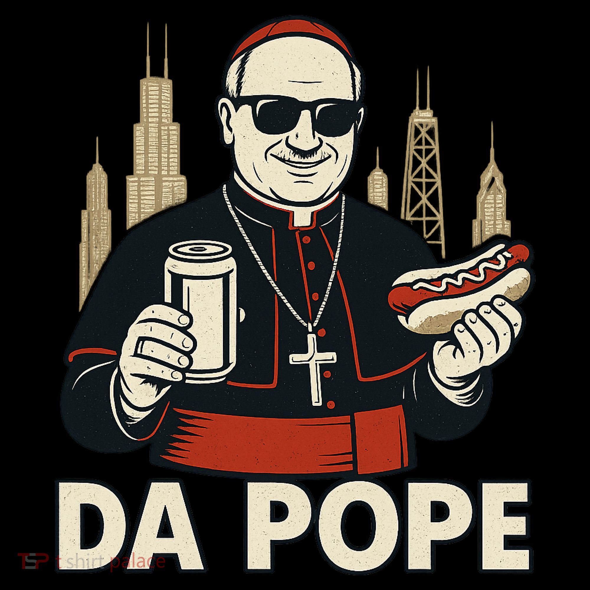 Da Pope From America Chicago Pope Leo XIV Mousepad