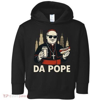 Da Pope From America Chicago Pope Leo XIV Toddler Hoodie