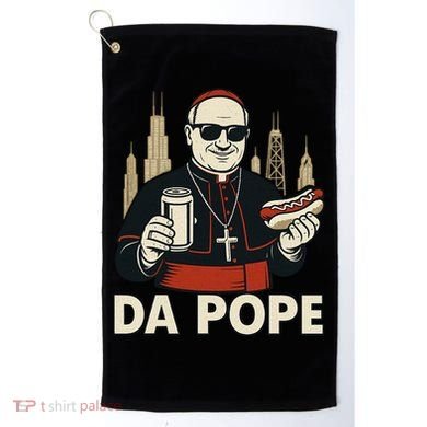 Da Pope From America Chicago Pope Leo XIV Golf Towel