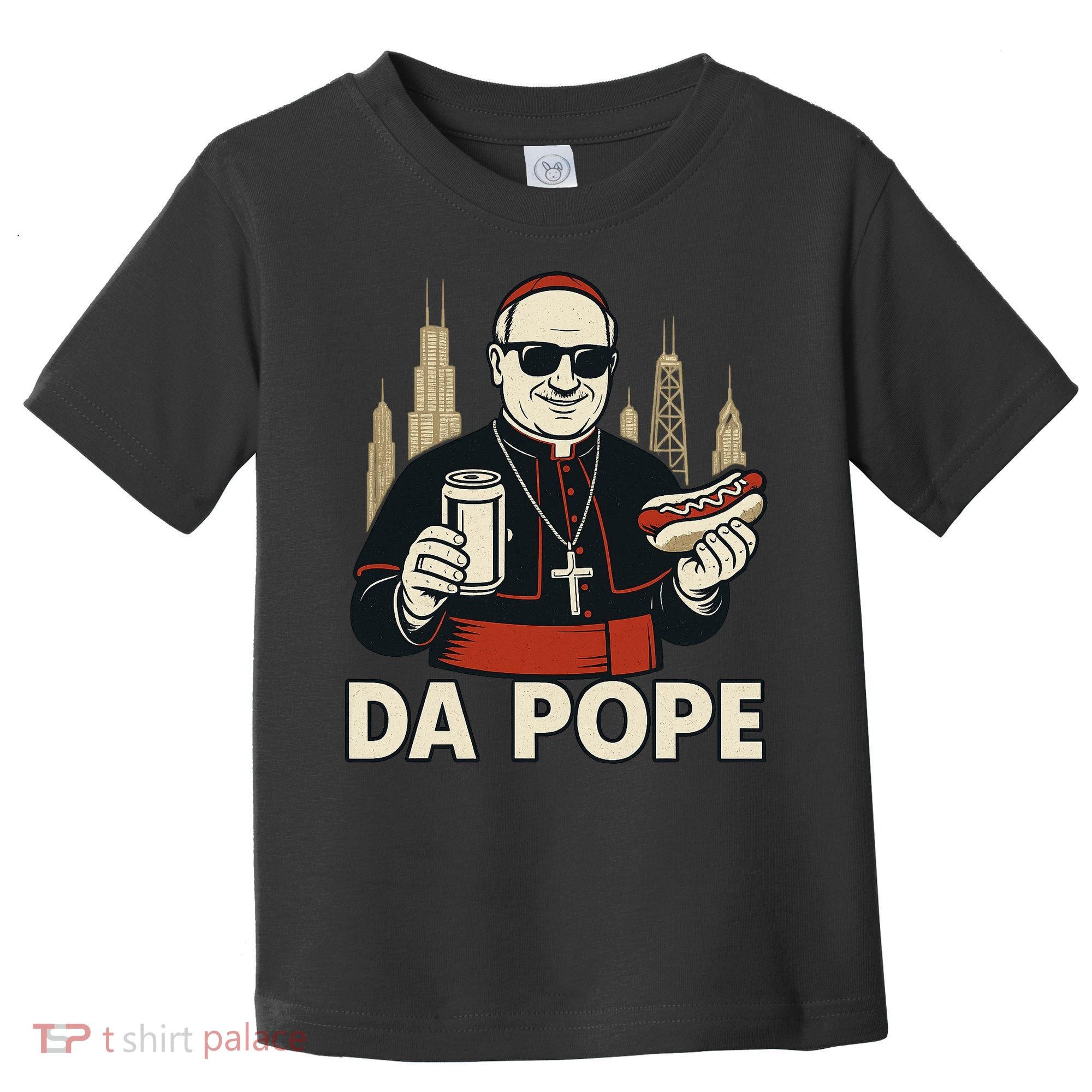 Da Pope From America Chicago Pope Leo XIV Toddler T-Shirt