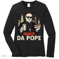 Da Pope From America Chicago Pope Leo XIV Women's Long Sleeve Shirt thumb 0