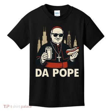 Da Pope From America Chicago Pope Leo XIV Kids T-Shirt