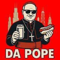 Da Pope From America Chicago Pope Leo XIV Santa Hat thumb 1