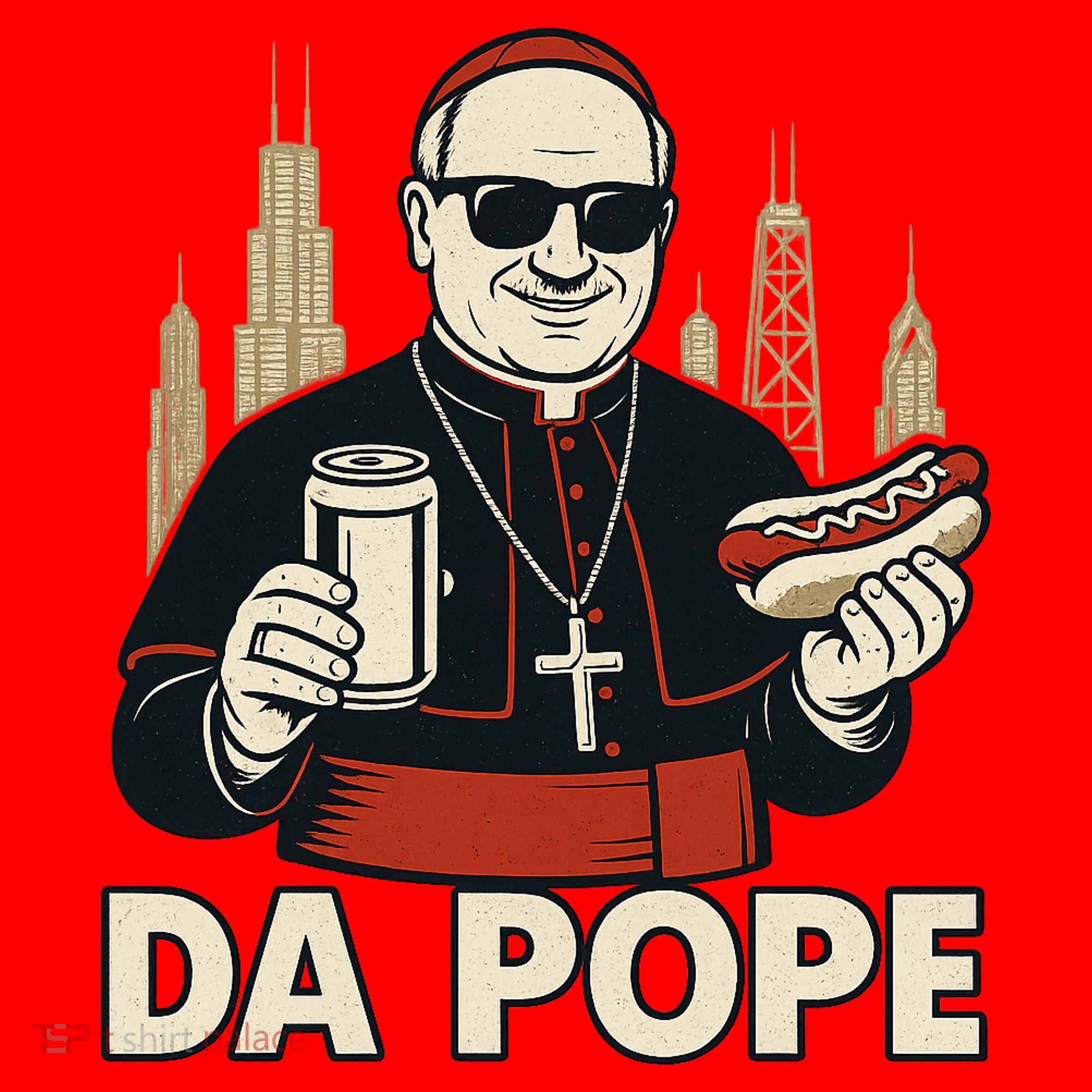 Da Pope From America Chicago Pope Leo XIV Santa Hat
