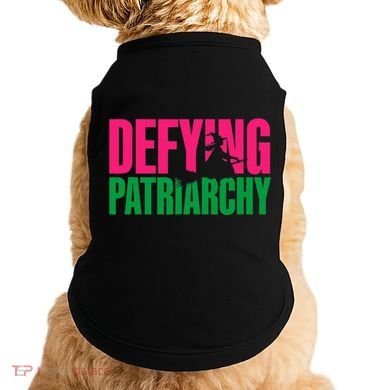 Defying Patriarchy Funny Feminist Witch Design Doggie Tank