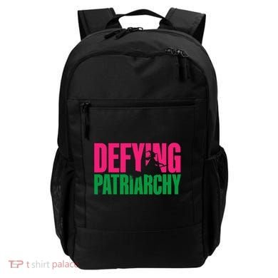 Defying Patriarchy Funny Feminist Witch Design Backpack