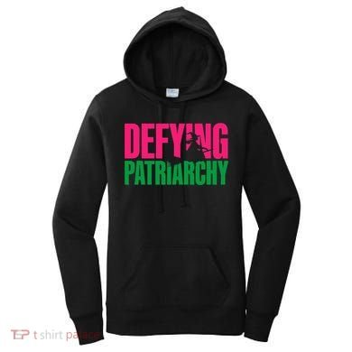 Defying Patriarchy Funny Feminist Witch Design Women's Hoodie