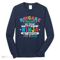 Daycare Provider Funny Ninja Teacher Appreciation Wo Long Sleeve Shirt thumb 0