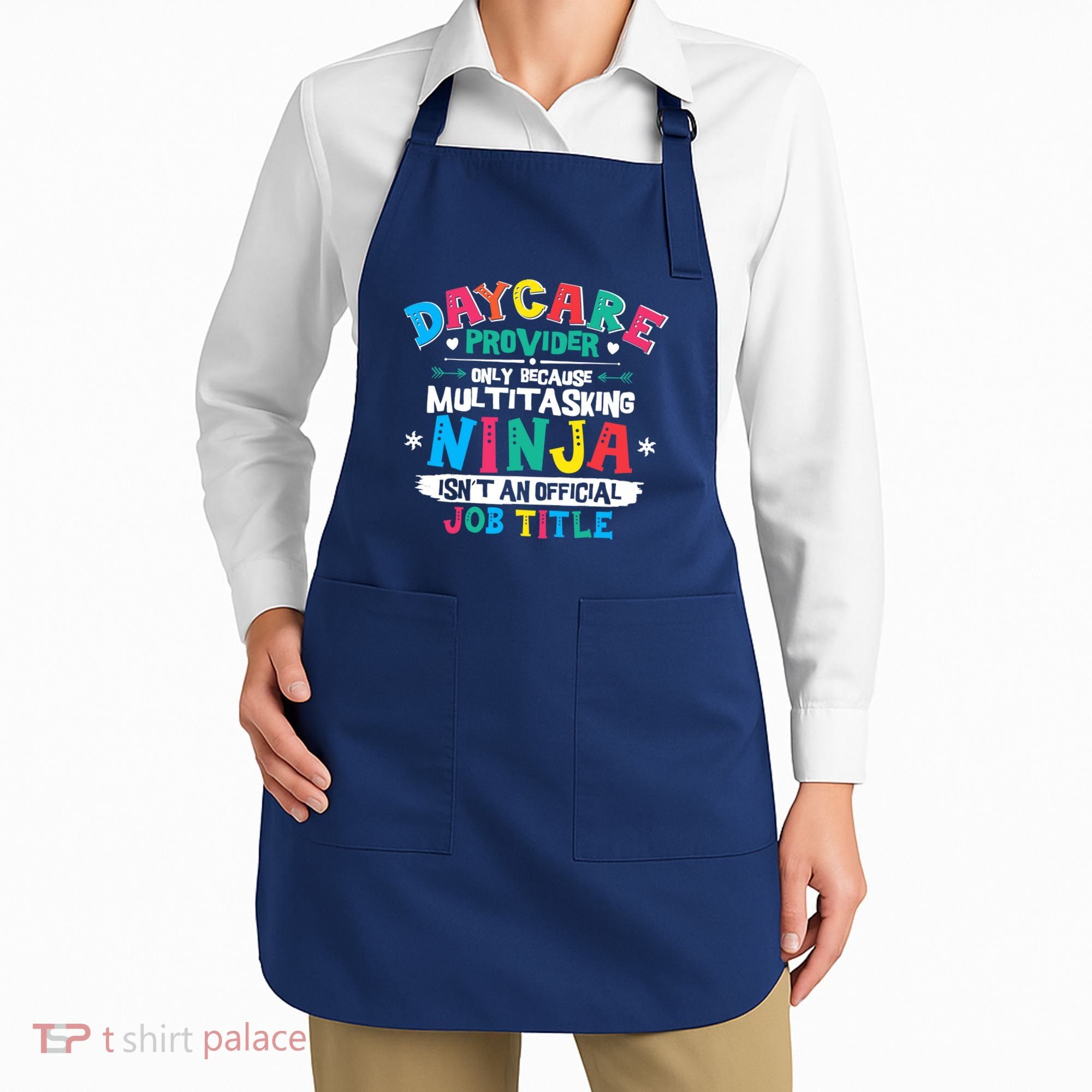 Daycare Provider Funny Ninja Teacher Appreciation Wo Apron