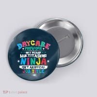Daycare Provider Funny Ninja Teacher Appreciation Wo Button thumb 0