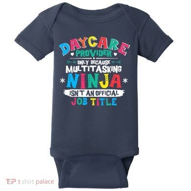 Daycare Provider Funny Ninja Teacher Appreciation Wo Baby Bodysuit