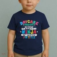 Daycare Provider Funny Ninja Teacher Appreciation Wo Toddler T-Shirt thumb 2