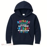 Daycare Provider Funny Ninja Teacher Appreciation Wo Kids Hoodie thumb 0