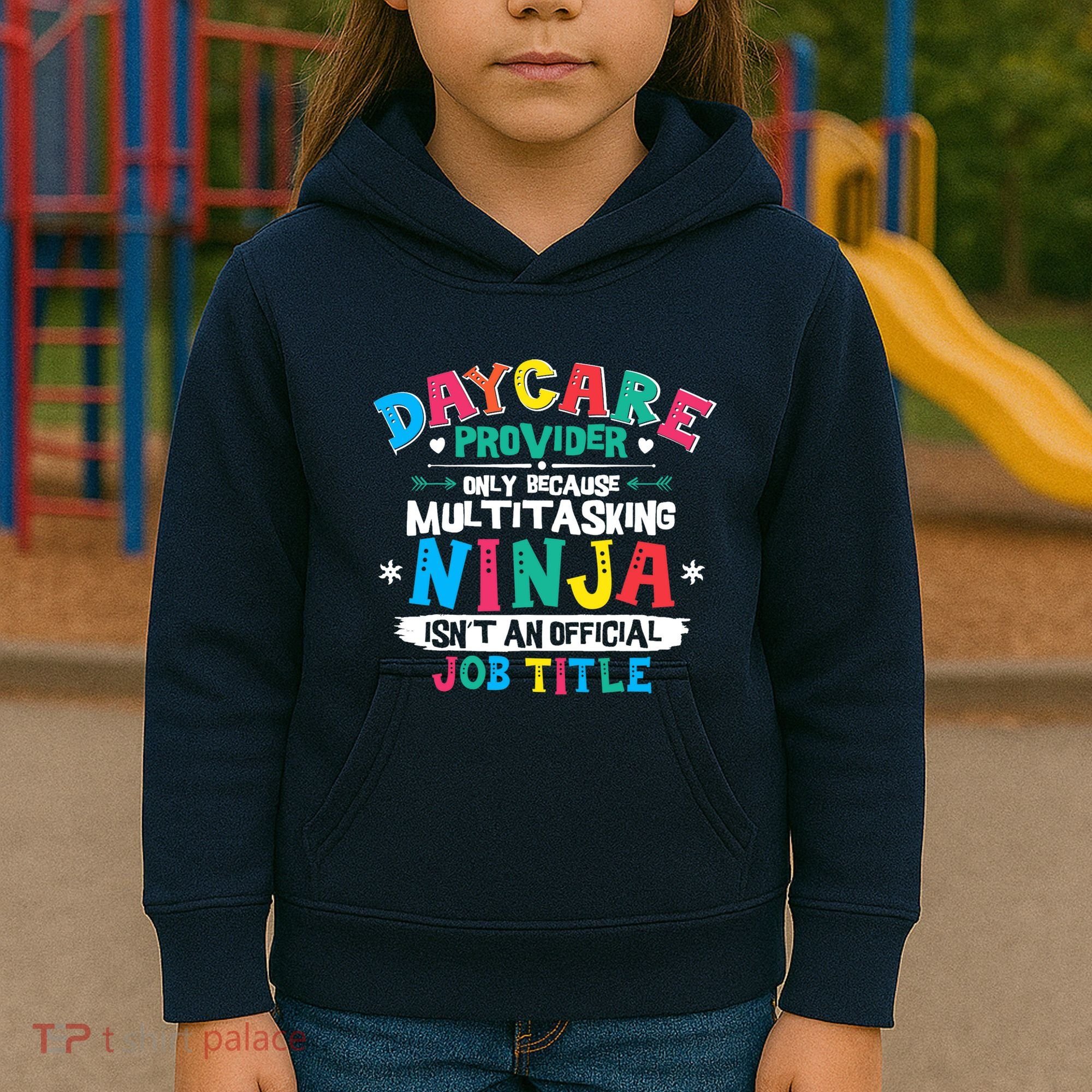 Daycare Provider Funny Ninja Teacher Appreciation Wo Kids Hoodie
