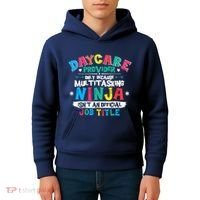 Daycare Provider Funny Ninja Teacher Appreciation Wo Kids Hoodie thumb 4