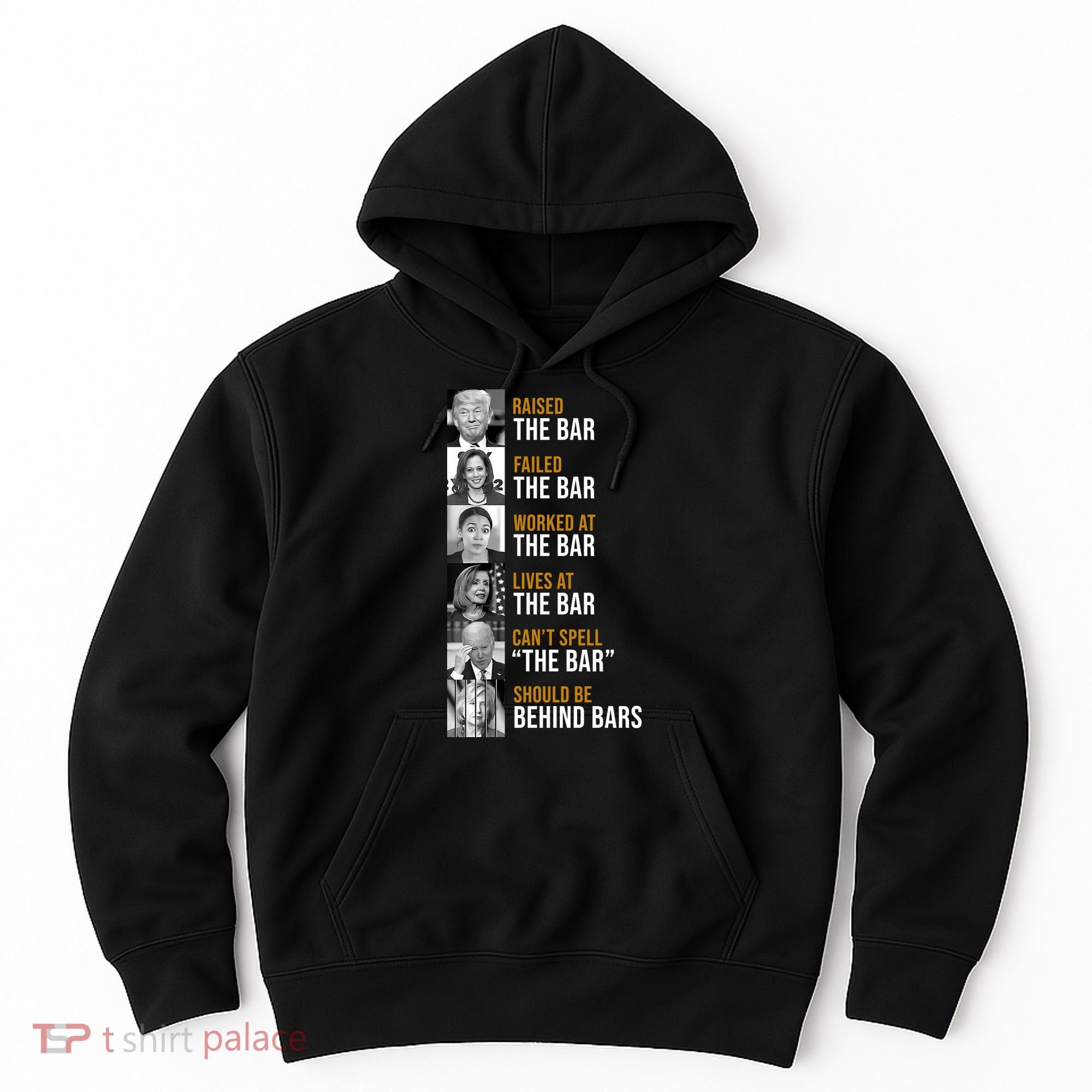 Democrat Party Funny Political Behind Bars Hoodie