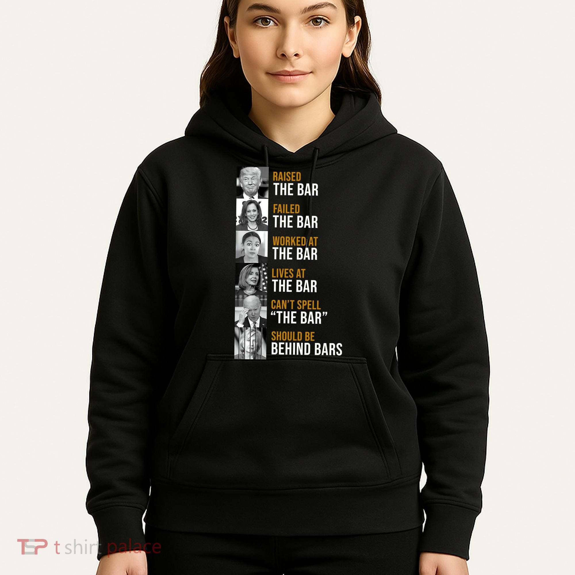 Democrat Party Funny Political Behind Bars Hoodie