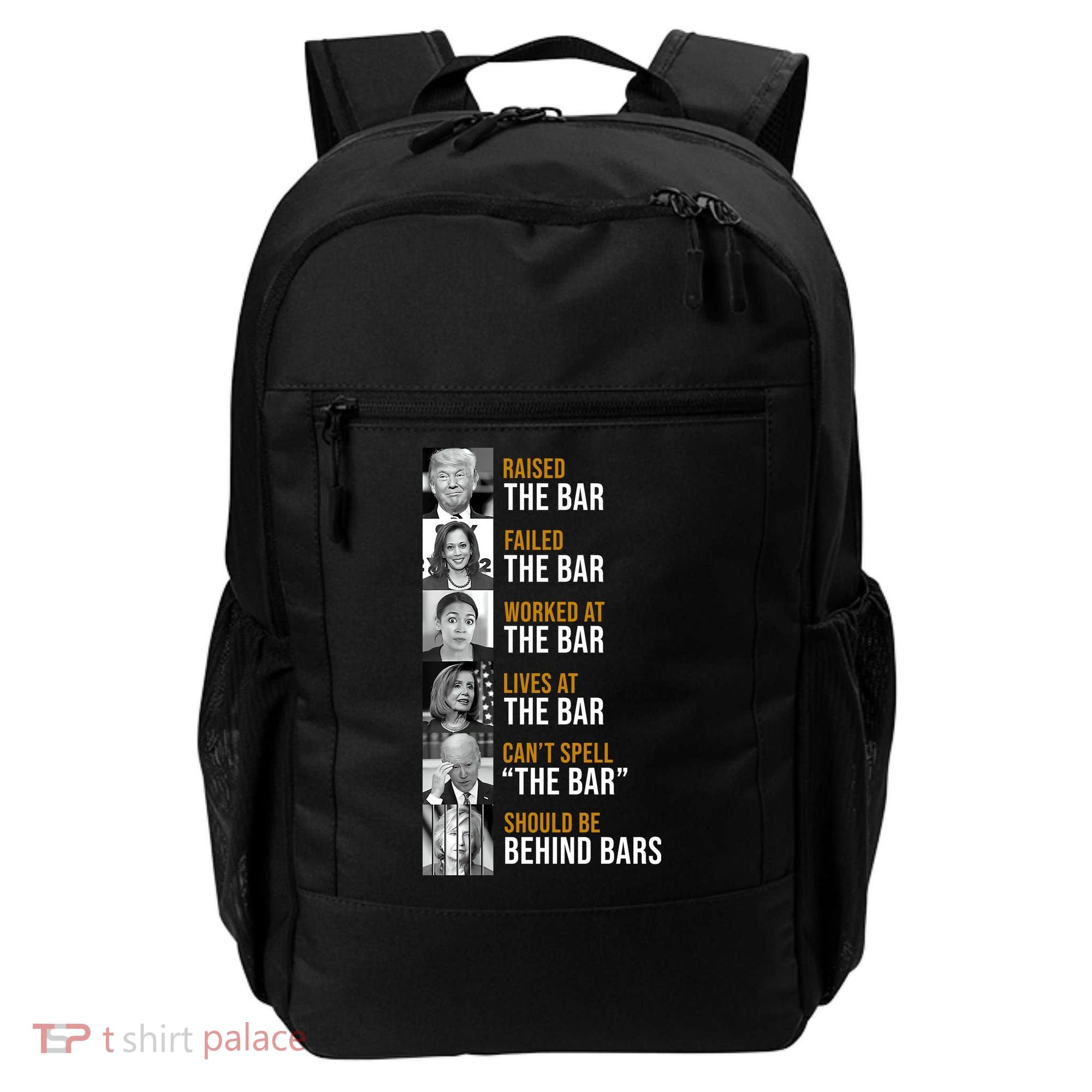 Democrat Party Funny Political Behind Bars Backpack