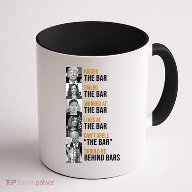 Democrat Party Funny Political Behind Bars Coffee Mug back