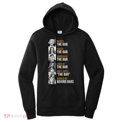 Democrat Party Funny Political Behind Bars Women's Hoodie