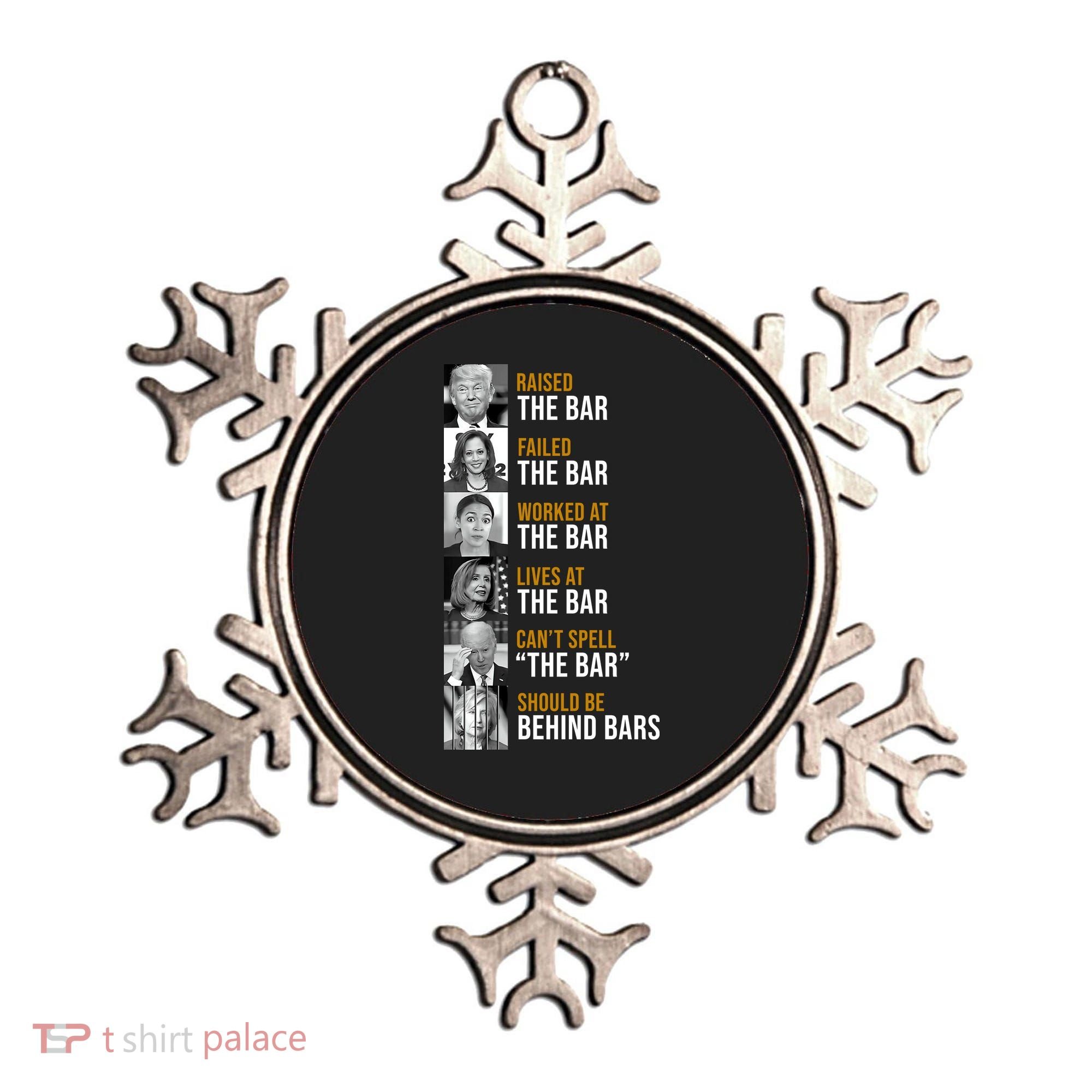 Democrat Party Funny Political Behind Bars Ornament