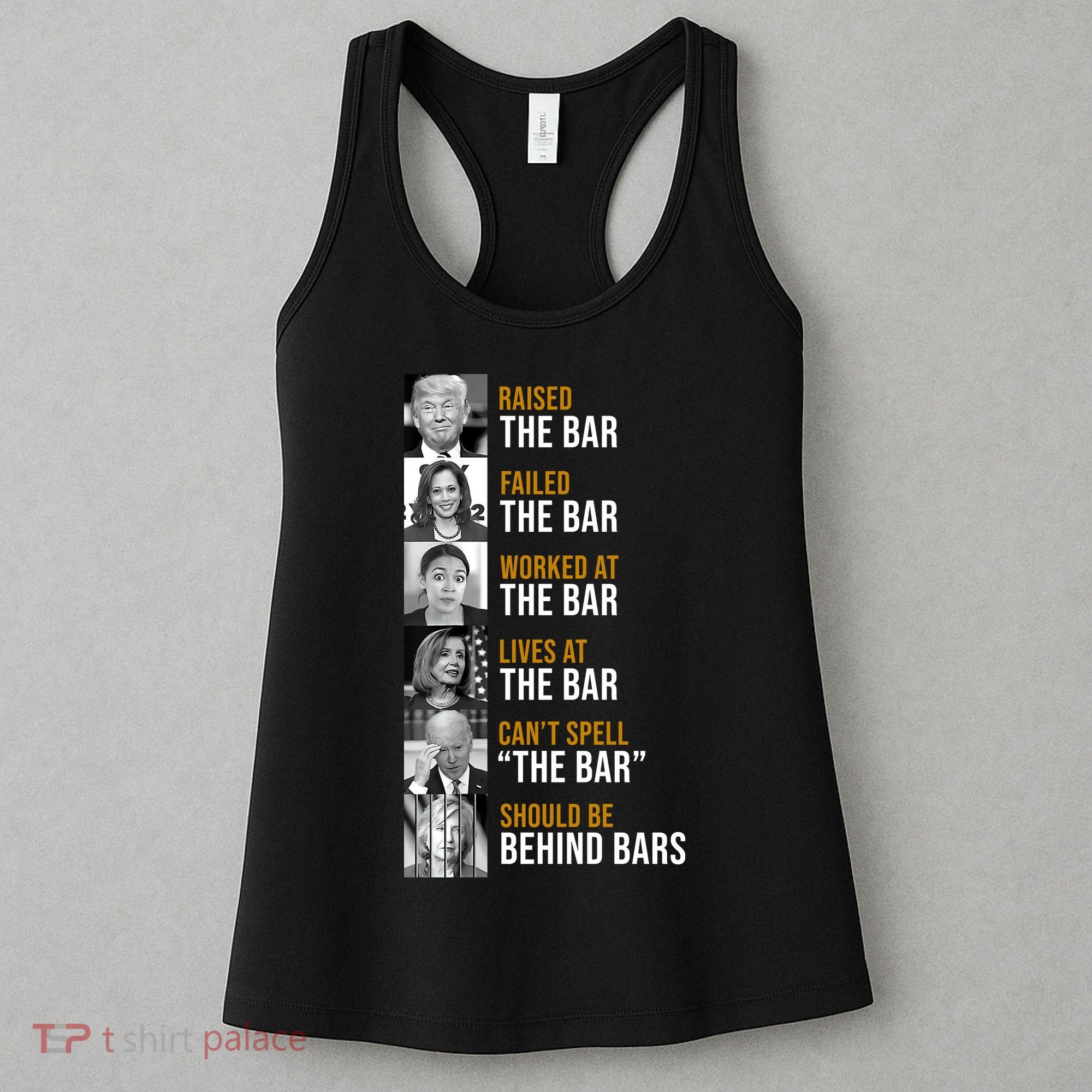 Democrat Party Funny Political Behind Bars Women's Tank Top