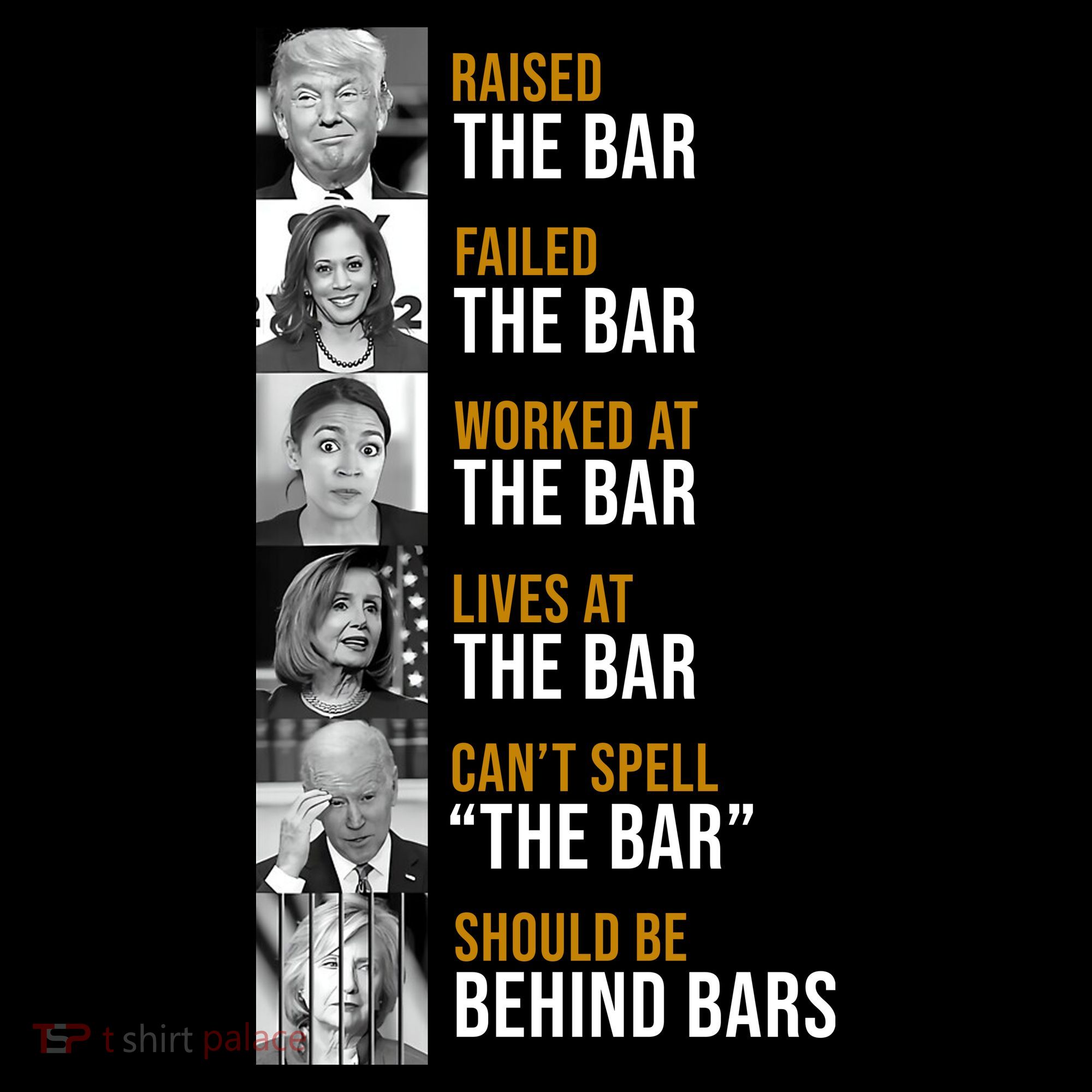 Democrat Party Funny Political Behind Bars Baby Bodysuit