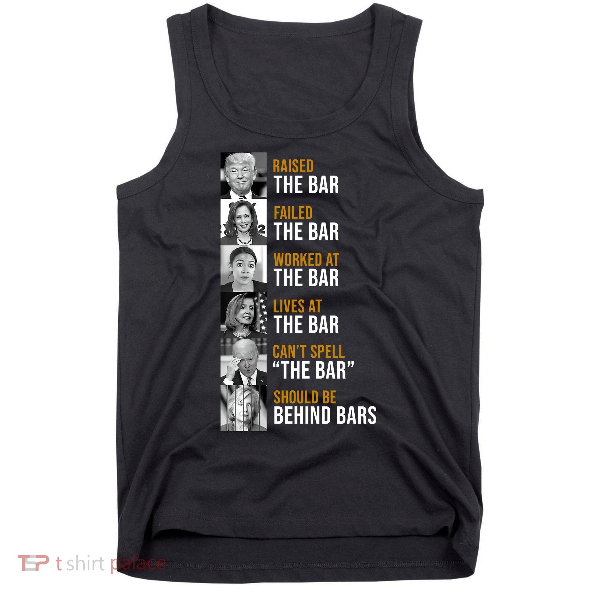 Democrat Party Funny Political Behind Bars Tank Top