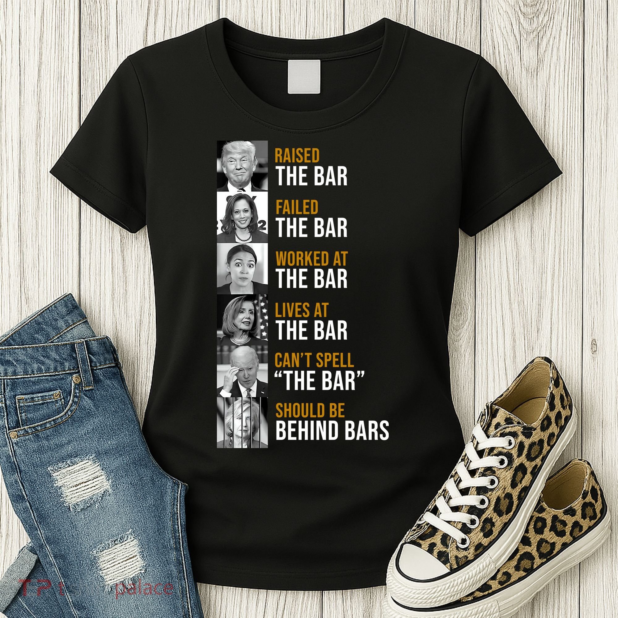 Democrat Party Funny Political Behind Bars Women's T-Shirt