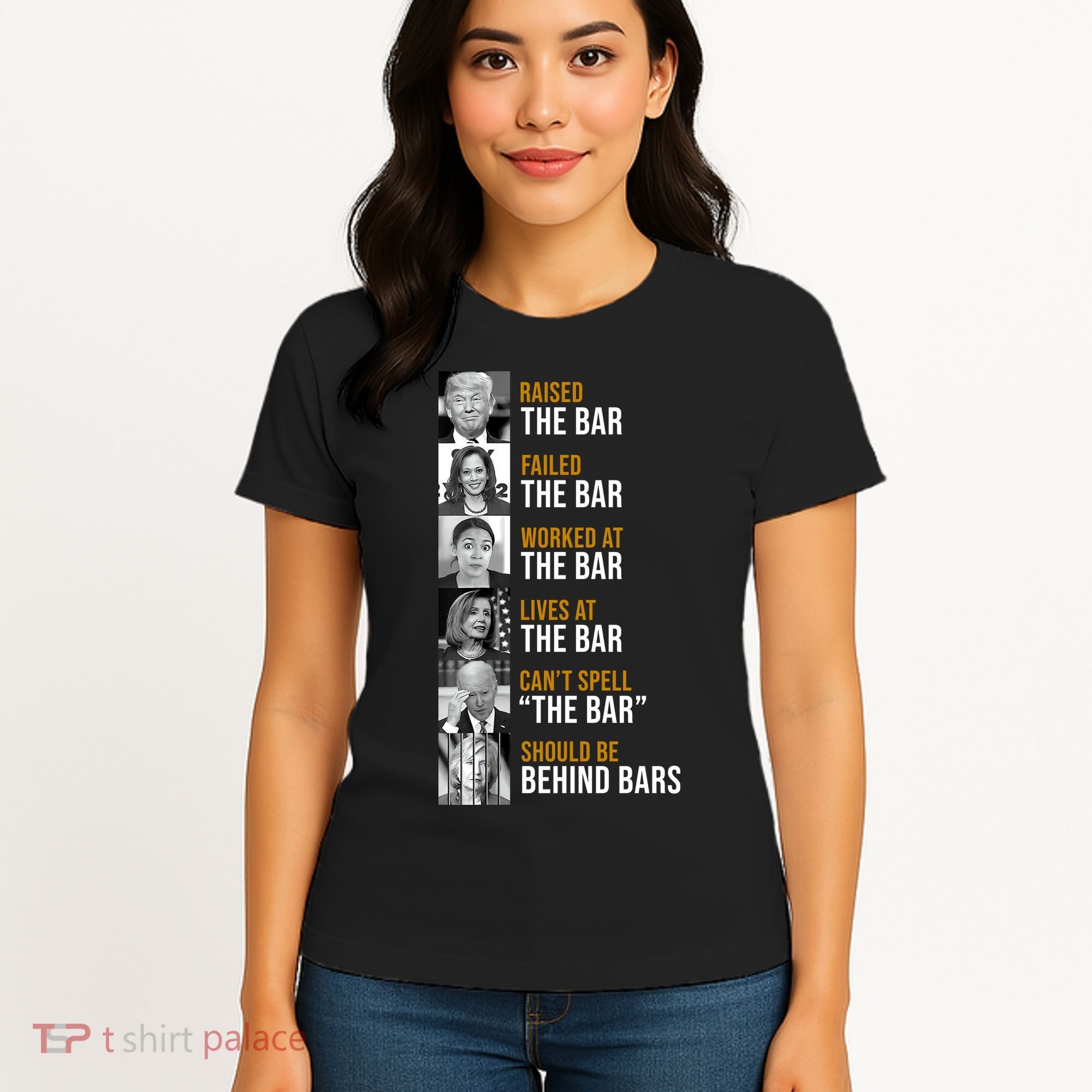 Democrat Party Funny Political Behind Bars Women's T-Shirt