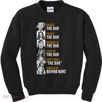 Democrat Party Funny Political Behind Bars Kids Sweatshirt thumb 0
