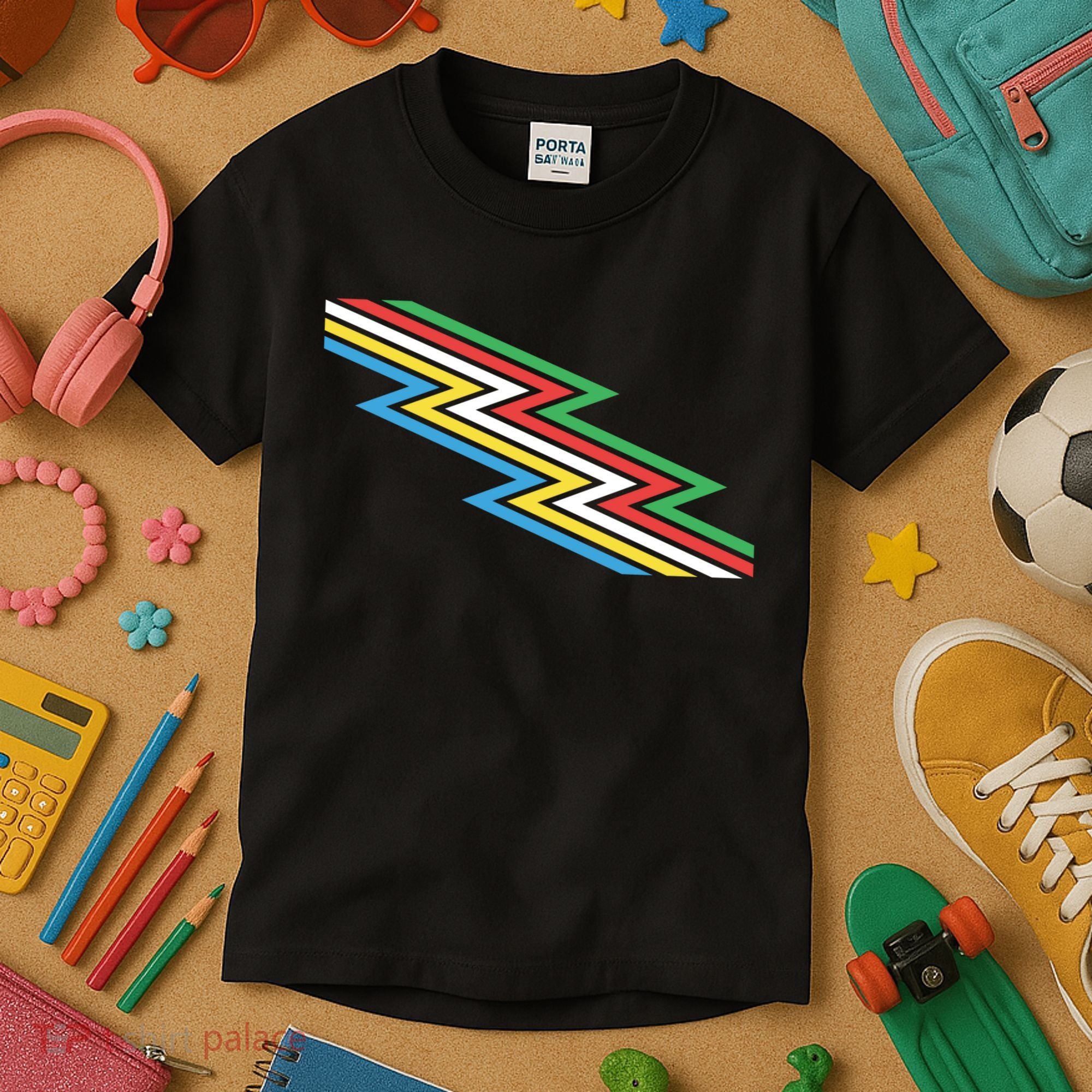 Disability Pride Flag July Disabled Pride Month Awareness Gift Kids T-Shirt