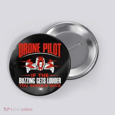 Drone Pilot Funny Drones Drone Pilot Quadrotor Button