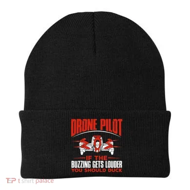 Drone Pilot Funny Drones Drone Pilot Quadrotor Beanie