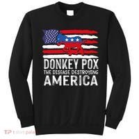 Donkey Pox Funny Anti Democrat Sweatshirt thumb 0