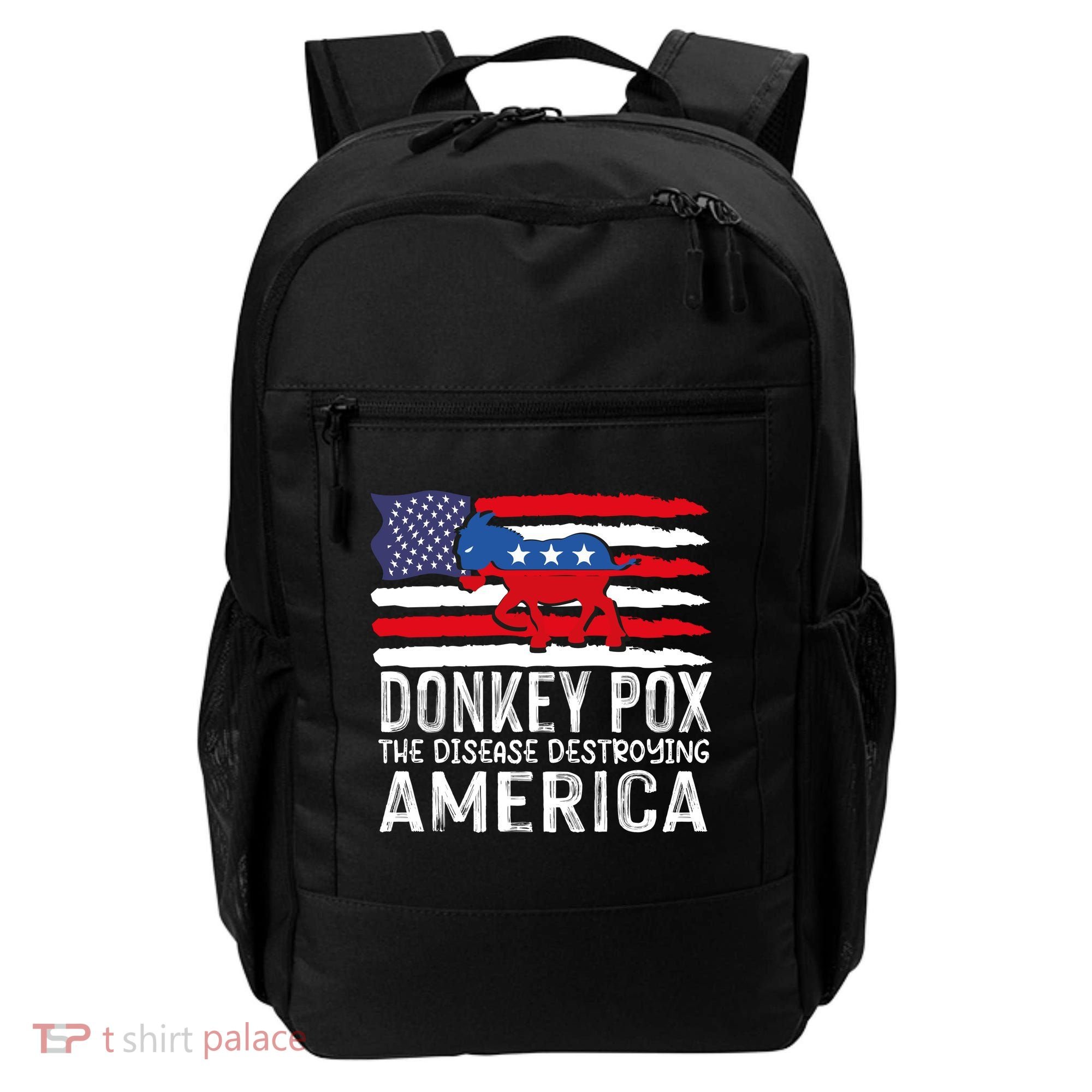 Donkey Pox Funny Anti Democrat Backpack