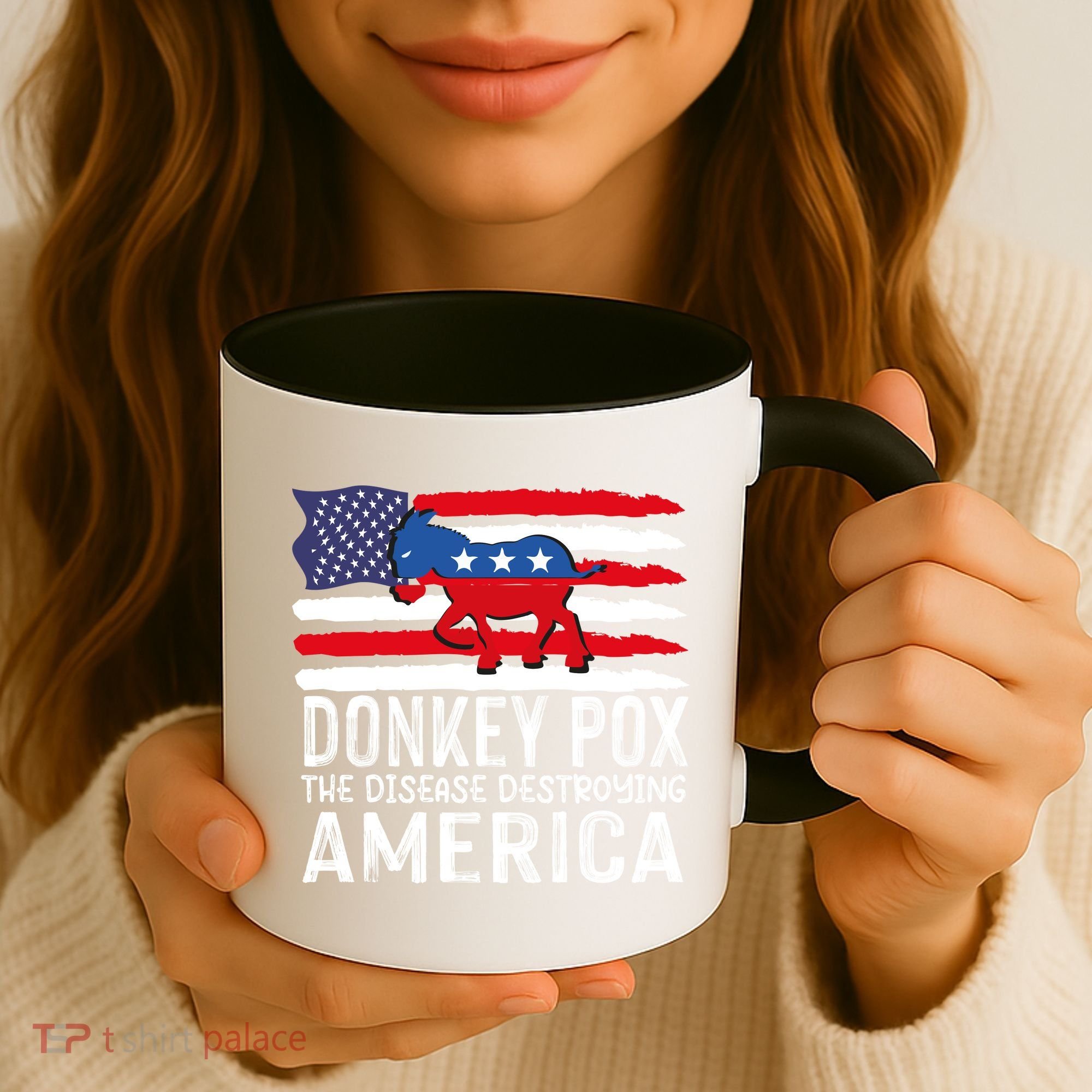 Donkey Pox Funny Anti Democrat Coffee Mug