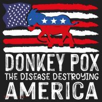 Donkey Pox Funny Anti Democrat Beanie thumb 2
