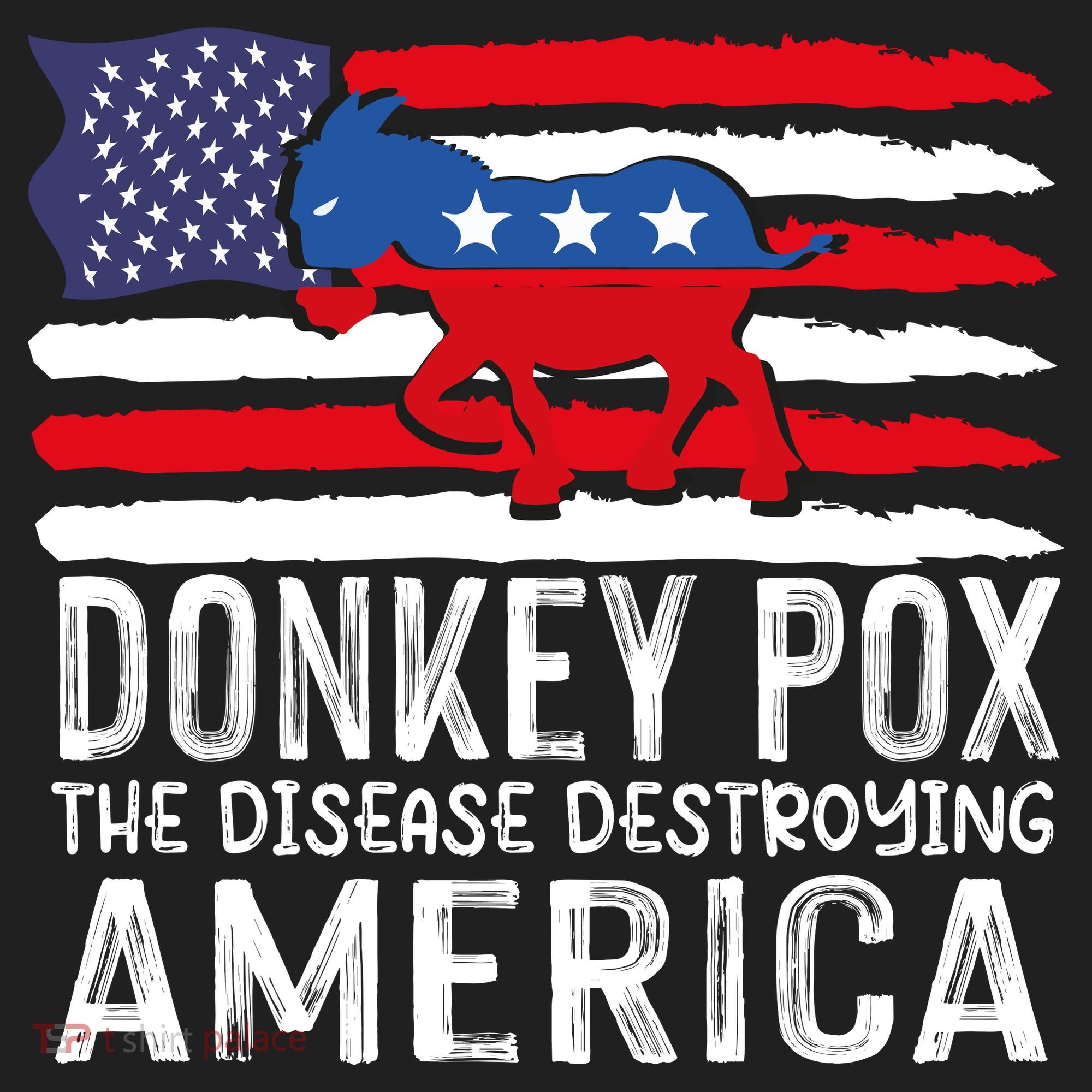 Donkey Pox Funny Anti Democrat Beanie