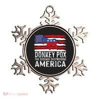 Donkey Pox Funny Anti Democrat Ornament thumb 0