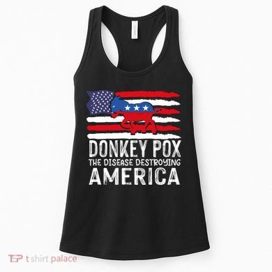 Donkey Pox Funny Anti Democrat Women's Tank Top