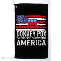 Donkey Pox Funny Anti Democrat Golf Towel thumb 0