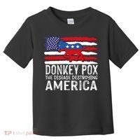Donkey Pox Funny Anti Democrat Toddler T-Shirt thumb 0