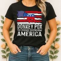 Donkey Pox Funny Anti Democrat Women's T-Shirt thumb 2