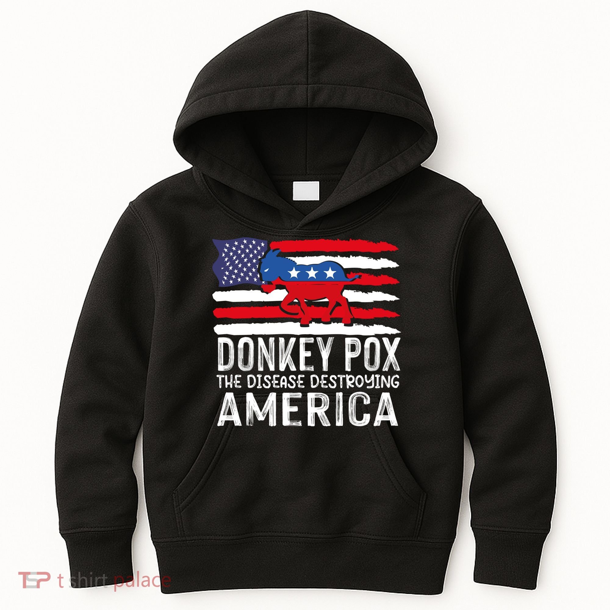 Donkey Pox Funny Anti Democrat Kids Hoodie